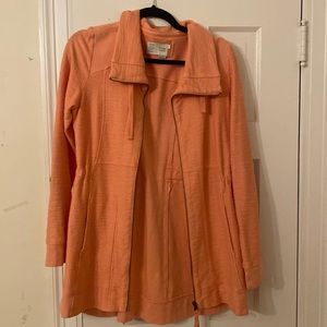 Orange Anthropology zip up jacket
